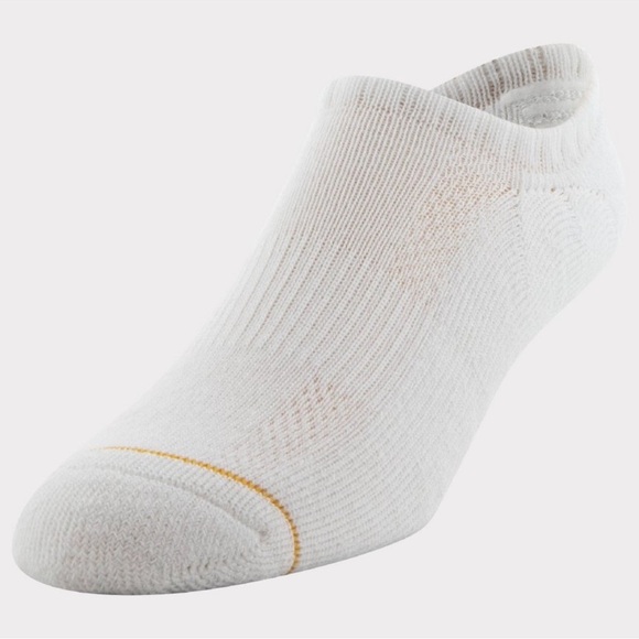 NWT Gold Toe Signature Collection Men's White Low Cut Ankle Socks 6 Pack - Picture 2 of 5